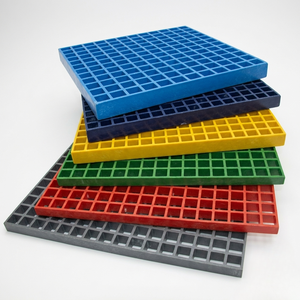 Paneles Modulares de Rejilla de Fibra de Vidrio en Azul, Verde, Gris y Amarillo para Pisos Industriales - Product Image 2
