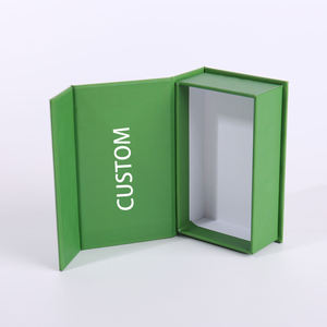 EcoRev Logo Custom <b>Magnetic</b> Lid Storage Green Rigid Boxes with Magnet Closure Gift Box Recycled <b>Materials</b> Paperboard - Product Image 3