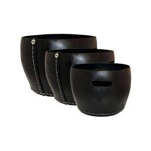 Cesta de Caucho Reciclado al por Mayor para Troncos de Madera, Mantas y Macetas Hechas a Mano para Interiores y Exteriores de Vietnam - Product Image 1