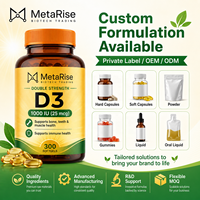 Capsules de vitamine D3 en gélules molles, sans sucre, végétaliennes, complément multivitaminé pour adultes avec biotine