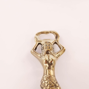 Mermaid Brass Bottle Opener Vintage Brass <b>Bar</b> Decor Handmade Nautical Bottle Opener Decorative Mermaid <b>Bar</b> <b>Tool</b> - Product Image 2
