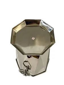 Elegant Large Wine <b>Cooler</b> Modern Mirror Polished Finish Carved Rose Gold Lid Premium Handmade Aluminium Ice Container Tabletop - Product Image 6