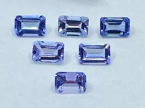 แทนซาไนต์ทรงแปดเหลี่ยมเจียระไน ขนาด 4x3 มม. 5x3 มม. หินธรรมชาติสำหรับทำเครื่องประดับ - Product Image 5