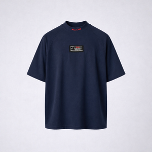 เสื้อยืดผู้ชายผ้าฝ้ายถัก 100% สกรีนโลโก้ได้ คุณภาพสูง ทรงโอเวอร์ไซส์ ไหล่ตก หนัก 250GSM สีเหลือง - Product Image 4