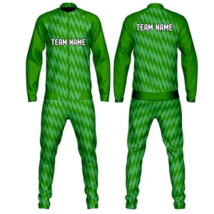 Chándal moderno de sublimación para hombre con cremallera, ropa deportiva de manga larga con chaqueta con cremallera y pantalones a juego para entrenamiento deportivo. - Product Image 5