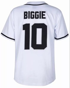 Camiseta de Béisbol Wize International Blanca sin Mangas con Cuello en V y Botones al Frente, Estampado Digital, para Hombre, Corte Regular, Transpirable - Product Image 4