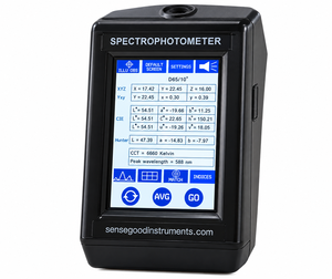 Spectrophotomètre portable numérique, analyseur de couleur, analyseur de couleur CIE Lab XYZ Hunter, résolution de longueur d'onde 400-700 nm, 1 nm - Product Image 1