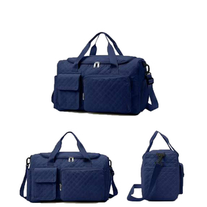 Sac de sport unisexe, couleur unie, polyester, grande capacité, fermeture à glissière, poignée souple, sangle réglable, style décontracté, 30-40L - Product Image 1