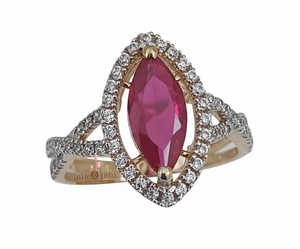 Elegant Yellow Real Gold Women <b>Ring</b> With Radiant Glossy Finish <b>Crafted</b> For Sophisticated Fashion Looks Wedding Functions Jewelry - Product Image 2