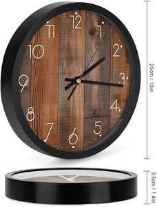 Natural Wooden <b>Wall</b> <b>Clock</b> Budget Friendly Stylish Home Decor <b>Clock</b> for Living Room <b>Bedroom</b> and Office Use - Product Image 2