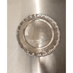 Hot Sell Silver Dish & <b>Plate</b> Floral Style Brass Charger <b>Plate</b> Custom Size Available <b>Decorative</b> <b>Plates</b> Dishwasher Safe - Product Image 1