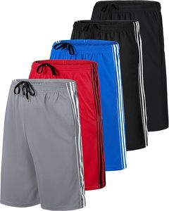 Real Essentials 5 Pack- กางเกงขาสั้นตาข่ายสำหรับผู้ชายขนาด 9 นิ้ว – สำหรับออกกำลังกาย ฟิตเนส บาสเก็ตบอล วิ่ง ใส่ลำลอง มีกระเป๋า - Product Image 2