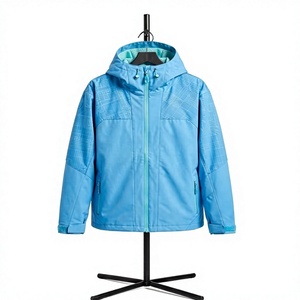 Men's Waterproof <b>Ski</b> <b>Jacket</b> Hooded Color Blocked <b>Green</b> Gray Synthetic Insulated Outdoor Snowboard <b>Jacket</b> - Product Image 2