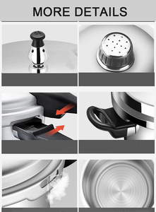 Cuisinière à pression élégante avec une construction de qualité supérieure, technologie de chauffage rapide, caractéristiques de sécurité sécurisées, poignées confortables. - Product Image 4