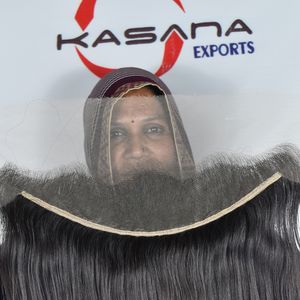 Extensiones de cabello humano virgen vietnamita con cutícula alineada, frontal HD 13*4, doble trama, sin procesamiento, sin ondas profundas. - Product Image 2