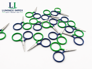 Putford Scissors Putford scissors white Small Scissors Cute Embroidery Scissors Small Two Tone Circle <b>Mini</b> Scissors from Degen - Product Image 4