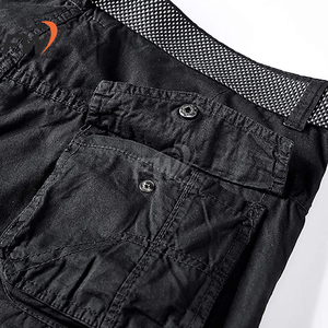 Pantalones Cortos Cargo Holgados Estampados para Hombre, Tallas Grandes, Cortavientos, Lona 100% Algodón, Bolsillos, Logotipo Personalizado, Cierre con Cordón, Tiro Medio - Product Image 3