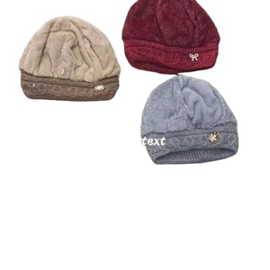 Landfond Accessoire Hiver Femmes Chapeau Haut Jacquard Dinosaure Design Nouveau Style 100% Laine Casual Tricoté Chapeau - Product Image 4