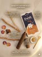 Bâtonnets de Miswak Naturels de Haute Qualité, Soin Blanchissant pour les Dents, Pack de 4 avec Support en Bois, Miswak Herbal en Vente