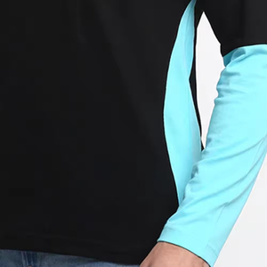 Men's <b>Raglan</b> Sleeve T-Shirt O-Neck Color Blocked Knitted Quick Dry Regular Fit Solid Purple Navy Short Sleeve Casual Sport <b>Top</b> - Product Image 3