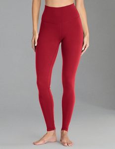 Leggings confortables pour femmes en spandex et polyester, taille haute, fermeture à cordon, extensibles, écologiques, pour le sport, la remise en forme et le yoga - Product Image 1