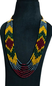 Luxury Multi Color 7 Layer Faceted Beaded <b>Necklace</b> Handmade Natural Gemstone <b>Statement</b> <b>Necklace</b> Ethnic Fashion Jewelry for Women - Product Image 5