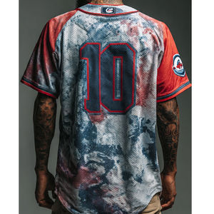 Camisetas de Béisbol Sublimadas Vintage al por Mayor, Camiseta de Béisbol Personalizada con Botones para Jóvenes y Ropa de Softbol, Camisetas de Béisbol - Product Image 3