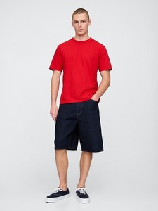 Men's Red Plain Cotton T-Shirt Short Sleeve O-Neck Regular Fit Casual Jersey Knitted Solid Color Blank Design OEM Private Label - Product Image 2