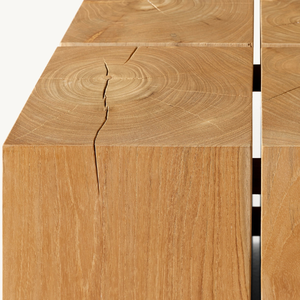 Strong and Durable <b>Cube</b>-Shaped Teak Wood Coffee <b>Table</b> Modern Design Eco-Friendly for Living Room or Indoor Use - Product Image 5