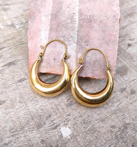 Pendientes de latón de cuerpo delgado estilo estrecho con acabado liso, precio de fábrica al por mayor, artículo para artesanía en metal - Product Image 6