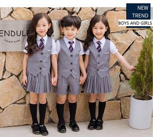 Dernière collection printemps-été : Uniforme scolaire tissé OEM pour élèves du primaire avec logo personnalisé - Product Image 1