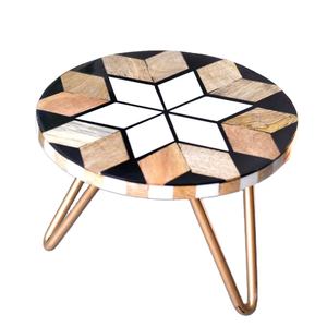 Base de madera de diseño exclusivo con soporte de metal Soporte de pastel de lágrima única Estilo de lujo Fiesta de oficina y restaurante en casa Soporte de pastel usado - Product Image 1