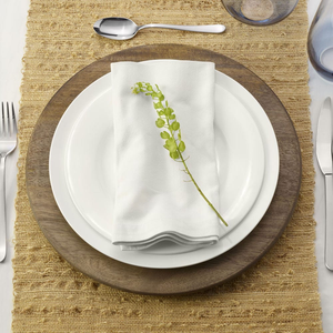 Assiette de présentation en bois antique, décoration de table, assiette ronde couleur bois, assiette de Noël, vente chaude - Product Image 1