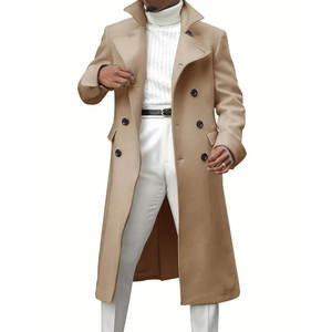 Manteau long d'hiver pour homme en fibre de bambou, respirant, à séchage rapide, chaud, sur mesure, vente en gros, tendance - Product Image 1