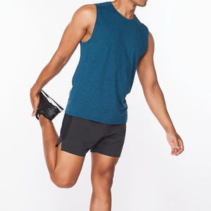 เสื้อกล้ามผู้ชายราคาส่ง ผ้าฝ้ายย้อมสีพื้น ไม่มีแขน เหมาะสำหรับออกกำลังกายและฝึกกีฬา ระบายอากาศได้ดี กันน้ำ - Product Image 6