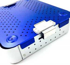 High Quality Aluminium Alloy Sterilization Tray Case 255mm Ophthalmic Orthopaedic <b>Instrument</b> Set Pentax Sterilized container CE - Product Image 3