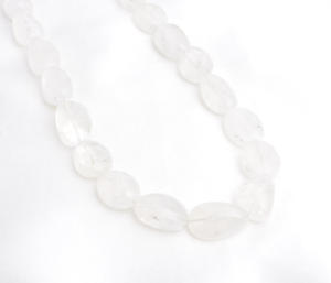 มูนสโตนสีขาวธรรมชาติ 19 นิ้ว แบบเรียบ สำหรับทำเครื่องประดับอัญมณีชั้นดี สร้อยคอ - Product Image 5