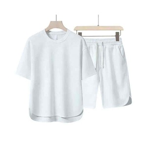 Conjunto de traje transpirable de manga corta y cuello redondo de verano para hombre al por mayor, prendas de vestir multicolores personalizadas, novedad de 2025 - Product Image 6