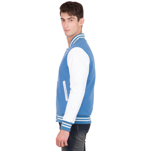 Oem Manufacturer High Quality Custom Baseball Letterman Varsity <b>Jacket</b> Cotton Sleeves Canvas Fabric Casual Style Stand for Men - Product Image 4