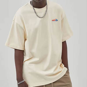 T-shirts surdimensionnés pour hommes, coupe ample, très tendance, avec logo personnalisé imprimé, dernier design, respirants, 100% coton. - Product Image 1