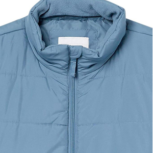 Wholesale Color Block Hooded Puffer Vest Sleeveless Quilted Padded <b>Gilet</b> Custom Logo Winter Outerwear - Product Image 6