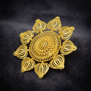 Wholesale Fashion Rings 14K18K24K Micron Gold Plated African & Dubai Style <b>Bridal</b> Finger Ring Forming Flower Design Finger Rings - Product Image 6
