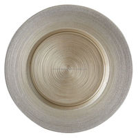 Assiette de présentation en métal durable pour la restauration professionnelle et les banquets, offrant une élégance de table durable