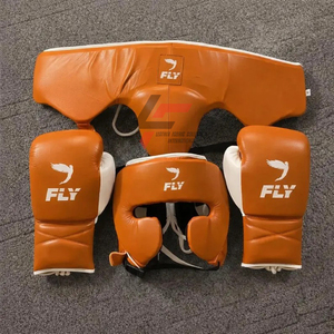 Nouvel ensemble de boxe Fly Boxing unique, professionnel, en cuir véritable, avec gants de boxe Fly Boxing professionnels, ensemble d'entraînement de boxe Pro Punching - Product Image 4