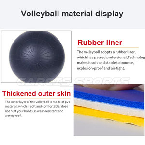 Ballon de volley-ball professionnel uni, faible MOQ, équipement pour jeunes, en stock - Product Image 6