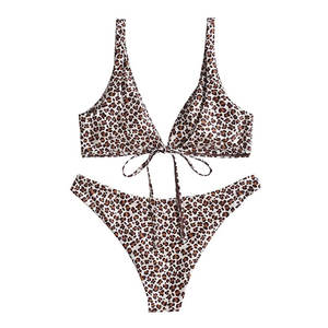 Bikinis de sublimación, conjuntos de bikini para mujer, traje de baño, bikini sexy estampado más vendido, traje de baño de cintura alta dividido para mujer - Product Image 2