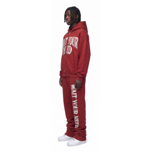 Chándal Personalizado para Hombre, Sudadera con Capucha de Felpa Bordada de Gran Tamaño, Pantalones Deportivos de Algodón de 450 GSM, Chándal con Cremallera para Invierno - Product Image 3