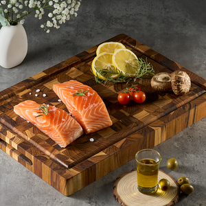 Utensilios de Cocina de Madera de Teca Ha Le, Tabla de Cortar Rectangular de Bambú de 1.5 cm de Grosor, Antibacteriana, Ecológica, Duradera, No Tóxica y Plegable - Product Image 5