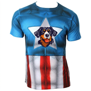 New Custom Sublimation Breathable <b>Rhinestone</b> Plus Size Short Sleeve T-Shirts with Front Logo for Men - Product Image 4