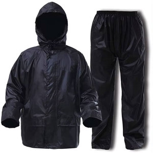 Traje Impermeable para Hombre y Mujer, Chaqueta de Lluvia Larga y Transpirable con Capucha, Protección contra el Viento, Ligera, para Motociclistas - Product Image 1